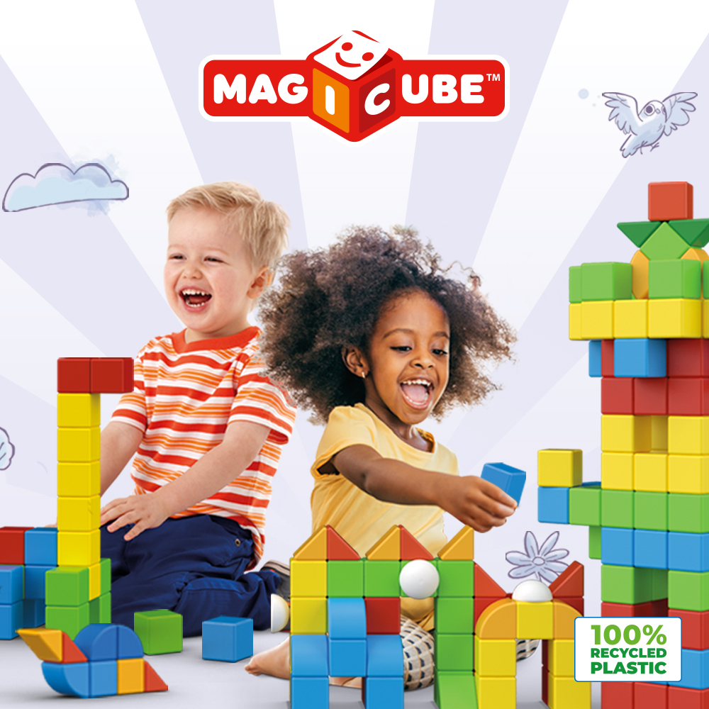 GEOMAG Juguetes magnéticos | Imanes para niños | Juego de construcción  educativo de 114 piezas con respaldo STEM hecho de 100% plástico reciclado  