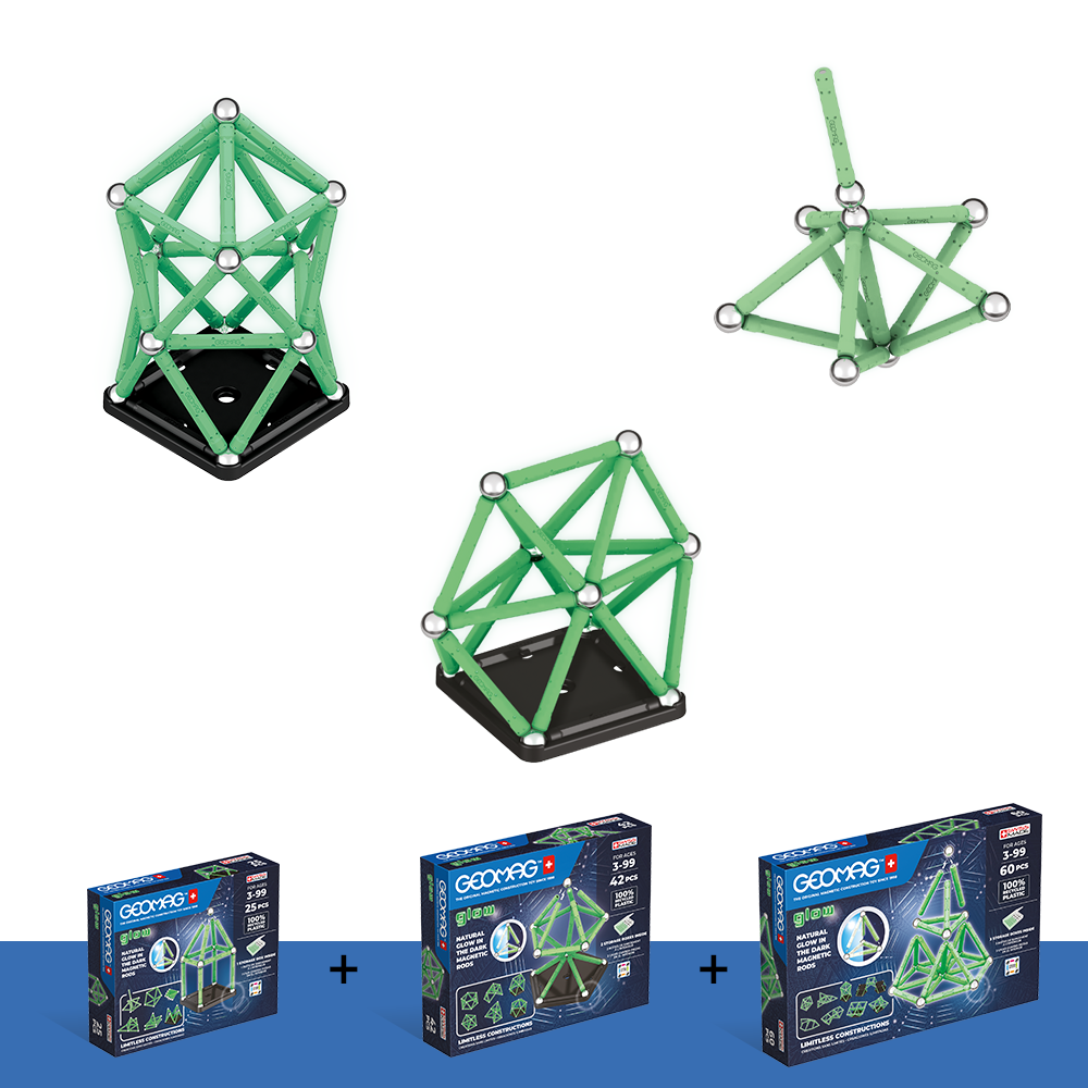 Geomag Classic, giochi magnetici con barrette e sfere per bambini dai 3 anni  in su