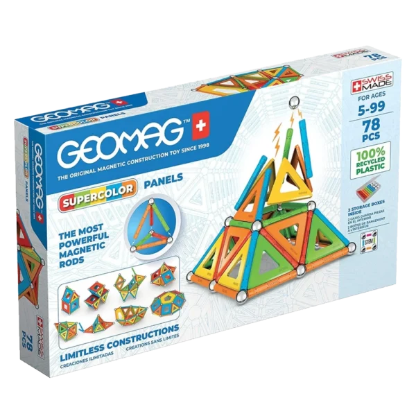 Geomag Classic Supercolor Panels Recycled 78 pcs